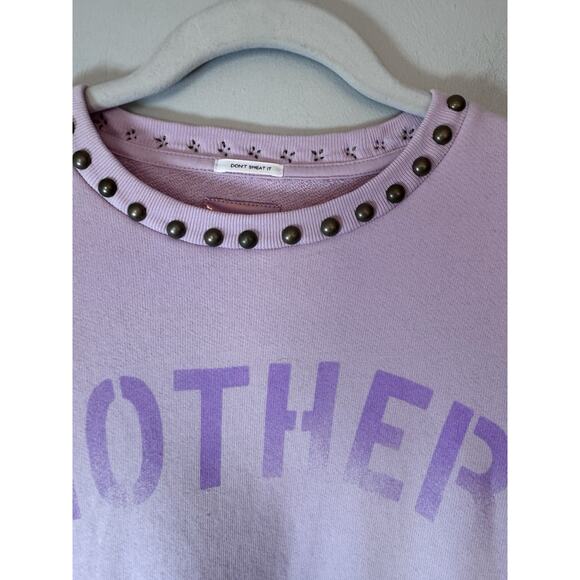 MOTHER The Camper Sweatshirt Pink Women's Sz XS NEW $198 - Picture 13 of 13